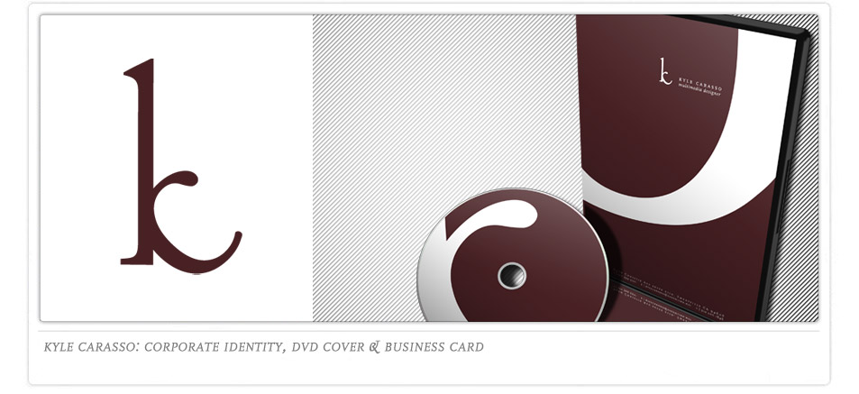 Kyle Carasso Corporate Identity, DVD & Business Card