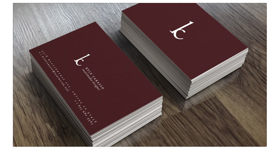 Kyle Carasso Corporate Identity, DVD & Business Card