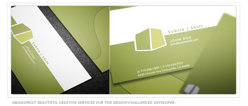 Subtle Shift Logo Design and Stationary. Click Here to see the work.