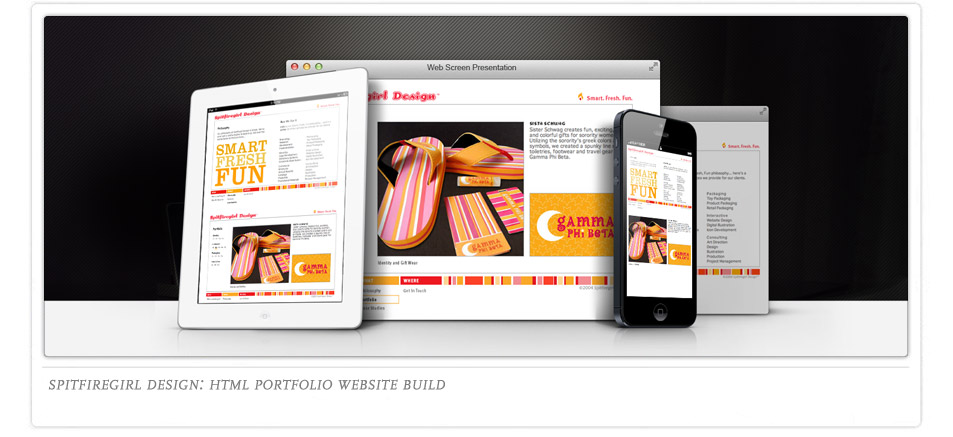 Spitfiregirl Design Website HTML build